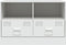 vidaXL - Tv-meubel - 67x39x44 - cm - staal - wit