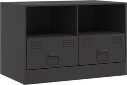 vidaXL - Tv-meubel - 67x39x44 - cm - staal - zwart