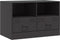 vidaXL - Tv-meubel - 67x39x44 - cm - staal - zwart