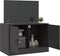vidaXL - Tv-meubel - 67x39x44 - cm - staal - zwart