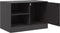 vidaXL - Tv-meubel - 67x39x44 - cm - staal - zwart
