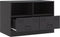 vidaXL - Tv-meubel - 67x39x44 - cm - staal - zwart