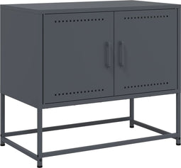 vidaXL - Tv-meubel - 68,5x39x60,5 - cm - staal - antracietkleurig