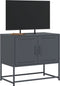 vidaXL - Tv-meubel - 68,5x39x60,5 - cm - staal - antracietkleurig