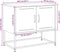 vidaXL - Tv-meubel - 68,5x39x60,5 - cm - staal - antracietkleurig