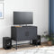 vidaXL - Tv-meubel - 68,5x39x60,5 - cm - staal - antracietkleurig