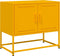 vidaXL - Tv-meubel - 68,5x39x60,5 - cm - staal - mosterdgeel