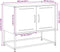 vidaXL - Tv-meubel - 68,5x39x60,5 - cm - staal - mosterdgeel