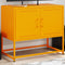 vidaXL - Tv-meubel - 68,5x39x60,5 - cm - staal - mosterdgeel
