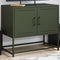 vidaXL - Tv-meubel - 68,5x39x60,5 - cm - staal - olijfgroen
