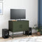 vidaXL - Tv-meubel - 68,5x39x60,5 - cm - staal - olijfgroen