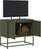 vidaXL - Tv-meubel - 68,5x39x60,5 - cm - staal - olijfgroen