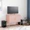 vidaXL - Tv-meubel - 68,5x39x60,5 - cm - staal - roze