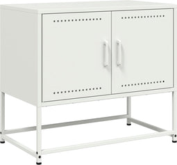 vidaXL - Tv-meubel - 68,5x39x60,5 - cm - staal - wit
