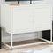 vidaXL - Tv-meubel - 68,5x39x60,5 - cm - staal - wit