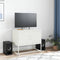 vidaXL - Tv-meubel - 68,5x39x60,5 - cm - staal - wit