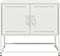 vidaXL - Tv-meubel - 68,5x39x60,5 - cm - staal - wit