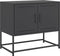 vidaXL - Tv-meubel - 68,5x39x60,5 - cm - staal - zwart