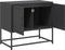 vidaXL - Tv-meubel - 68,5x39x60,5 - cm - staal - zwart