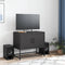 vidaXL - Tv-meubel - 68,5x39x60,5 - cm - staal - zwart