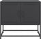 vidaXL - Tv-meubel - 68,5x39x60,5 - cm - staal - zwart