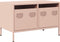 vidaXL - Tv-meubel - 68x39x43,5 - cm - koudgewalst - staal - roze