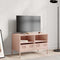 vidaXL - Tv-meubel - 68x39x43,5 - cm - koudgewalst - staal - roze