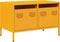 vidaXL - Tv-meubel - 68x39x43,5 - cm - koudgewalst - staal - mosterdgeel