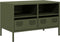 vidaXL - Tv-meubel - 68x39x43,5 - cm - koudgewalst - staal - olijfgroen