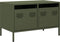 vidaXL - Tv-meubel - 68x39x43,5 - cm - koudgewalst - staal - olijfgroen