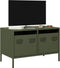 vidaXL - Tv-meubel - 68x39x43,5 - cm - koudgewalst - staal - olijfgroen