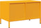 vidaXL - Tv-meubel - 68x39x43,5 - cm - koudgewalst - staal - mosterdgeel