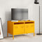 vidaXL - Tv-meubel - 68x39x43,5 - cm - koudgewalst - staal - mosterdgeel
