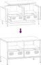 vidaXL - Tv-meubel - 68x39x43,5 - cm - koudgewalst - staal - olijfgroen