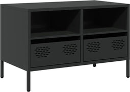 vidaXL - Tv-meubel - 68x39x43,5 - cm - koudgewalst - staal - zwart