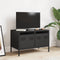 vidaXL - Tv-meubel - 68x39x43,5 - cm - koudgewalst - staal - zwart
