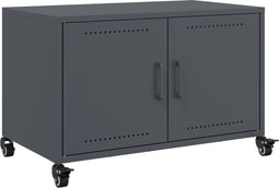 vidaXL - Tv-meubel - 68x39x43,5 - cm - staal - antracietkleurig
