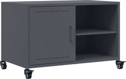 vidaXL - Tv-meubel - 68x39x43,5 - cm - staal - antracietkleurig
