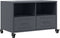 vidaXL - Tv-meubel - 68x39x43,5 - cm - staal - antracietkleurig