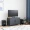vidaXL - Tv-meubel - 68x39x43,5 - cm - staal - antracietkleurig