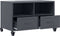 vidaXL - Tv-meubel - 68x39x43,5 - cm - staal - antracietkleurig
