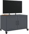 vidaXL - Tv-meubel - 68x39x43,5 - cm - staal - antracietkleurig