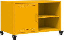vidaXL - Tv-meubel - 68x39x43,5 - cm - staal - mosterdgeel