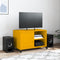 vidaXL - Tv-meubel - 68x39x43,5 - cm - staal - mosterdgeel