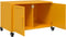 vidaXL - Tv-meubel - 68x39x43,5 - cm - staal - mosterdgeel