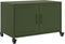 vidaXL - Tv-meubel - 68x39x43,5 - cm - staal - olijfgroen