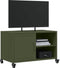 vidaXL - Tv-meubel - 68x39x43,5 - cm - staal - olijfgroen