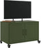 vidaXL - Tv-meubel - 68x39x43,5 - cm - staal - olijfgroen