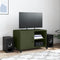 vidaXL - Tv-meubel - 68x39x43,5 - cm - staal - olijfgroen