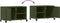vidaXL - Tv-meubel - 68x39x43,5 - cm - staal - olijfgroen